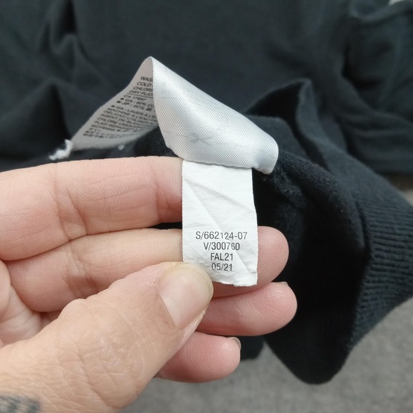 Banana Republic Sweater Mens XL Black Eco Crewneck Knit Pullover Cotton Blend - Picture 4 of 8